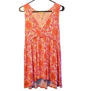 Matilda Jane pink floral flowy tank size medium